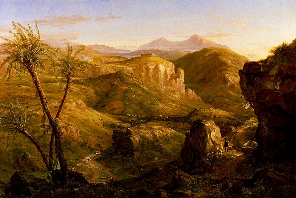 Cole Thomas The Vale and Temple of Segesta Sicily 1844