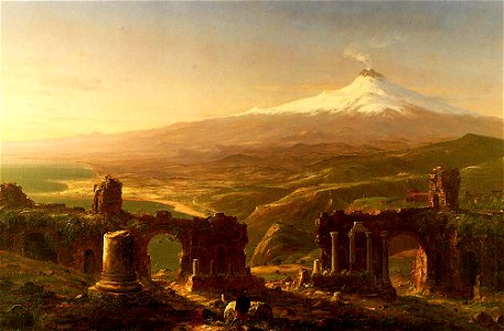 Cole Thomas Mount Etna from Taormina 1843