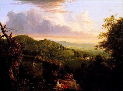 Cole Thomas View of Monte Video Seat of Daniel Wadsworth Esq 1828