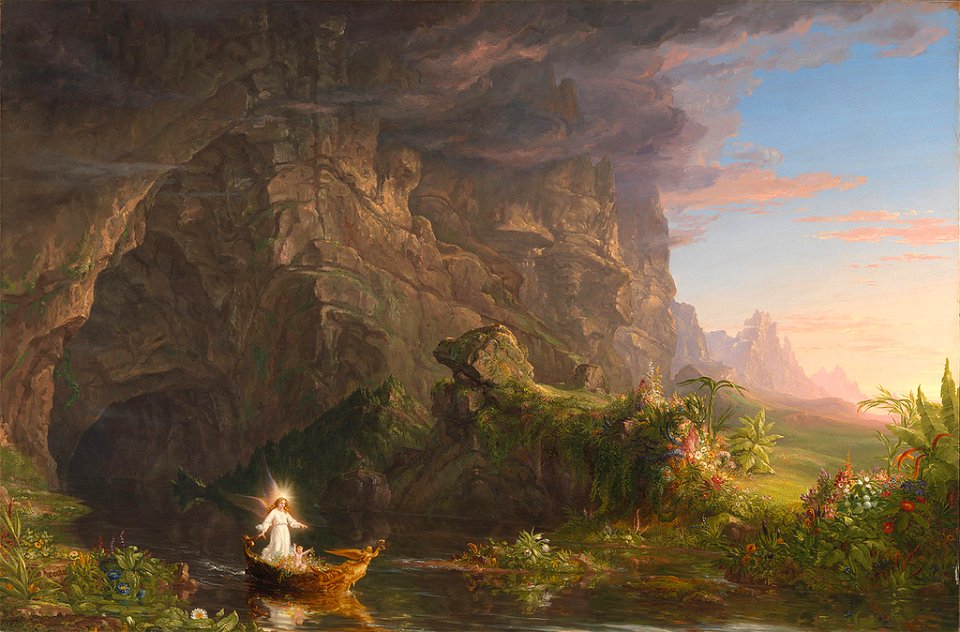 Thomas Cole - The Voyage of Life Childhood, 1840 (Munson-Williams-Proctor Arts Institute)
