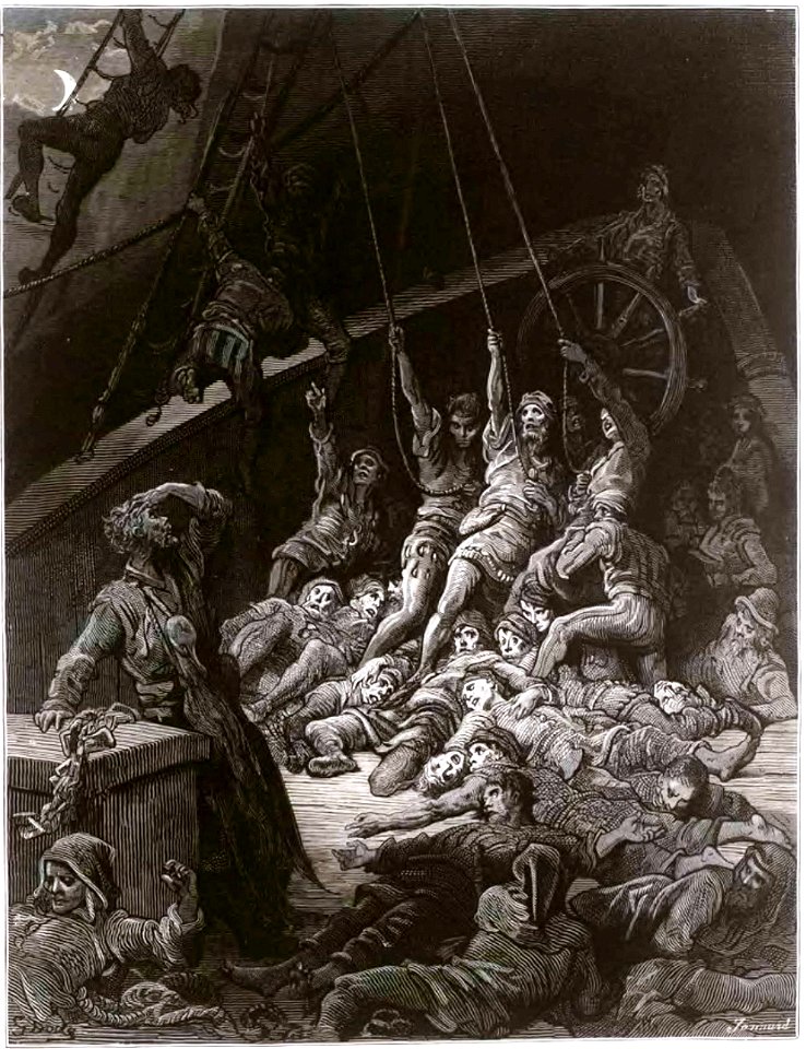 Coleridge - La Chanson du vieux marin, trad. Barbier, 1877 (page 63 crop)
