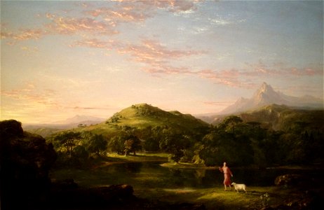 The Good Shepherd (Thomas Cole). Free illustration for personal and commercial use.