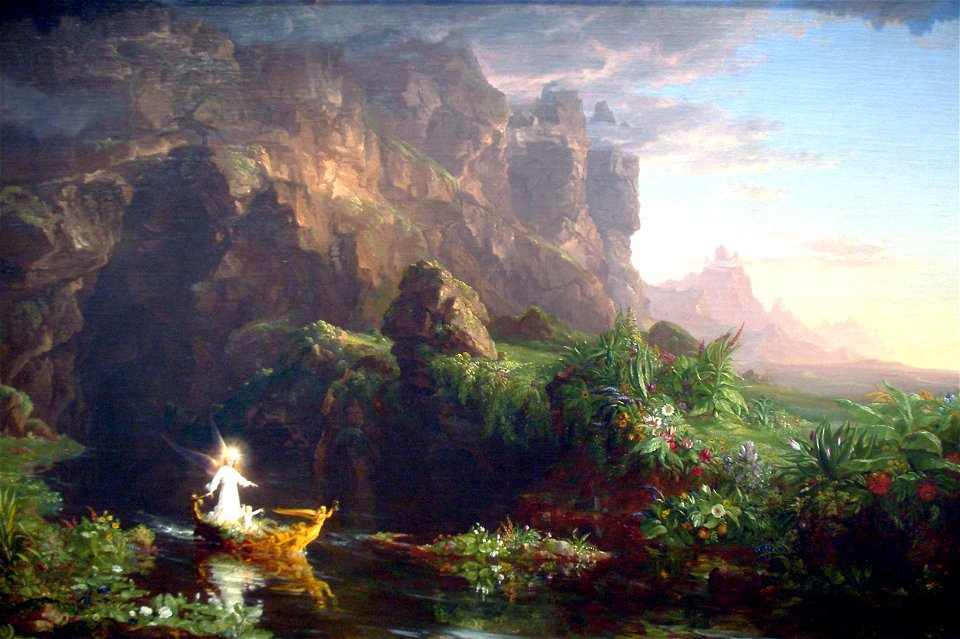 The Voyage of Life- Childhood-1842-Thomas Cole