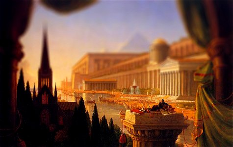 Cole, Thomas - The Architect-s Dream - 1840 - Tilt Shift