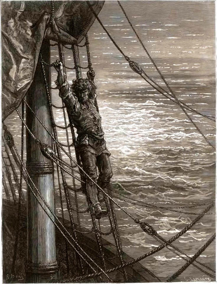 Coleridge - La Chanson du vieux marin, trad. Barbier, 1877 (page 95 crop)