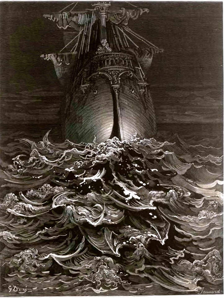 Coleridge - La Chanson du vieux marin, trad. Barbier, 1877 (page 53 crop)
