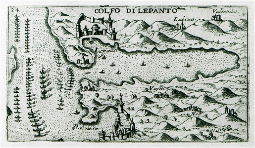 Colfo di Lepanto - Rosaccio Giuseppe - 1598