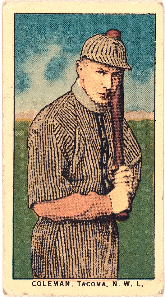 Coleman, Tacoma Team, baseball card portrait LCCN2008676970