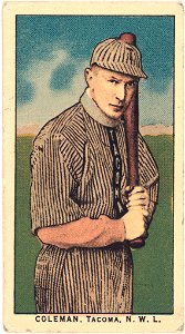 Coleman, Tacoma Team, baseball card portrait LCCN2008676970