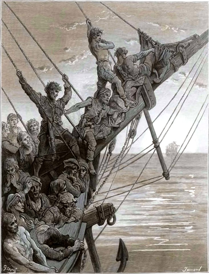 Coleridge - La Chanson du vieux marin, trad. Barbier, 1877 (page 45 crop)