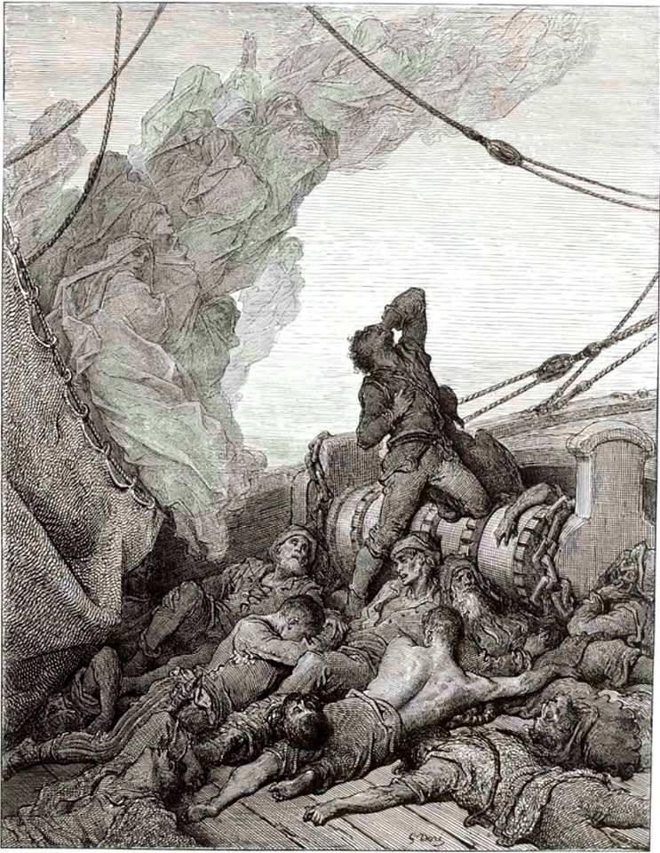 Coleridge - La Chanson du vieux marin, trad. Barbier, 1877 (page 51 crop)