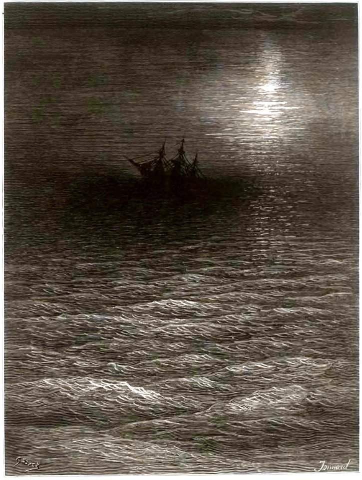 Coleridge - La Chanson du vieux marin, trad. Barbier, 1877 (page 57 crop)