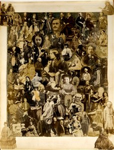 Collage of 101 figures by Lady Celia Mary Jocelyn