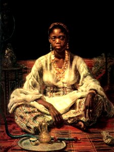 Black woman by Repin. Free illustration for personal and commercial use.