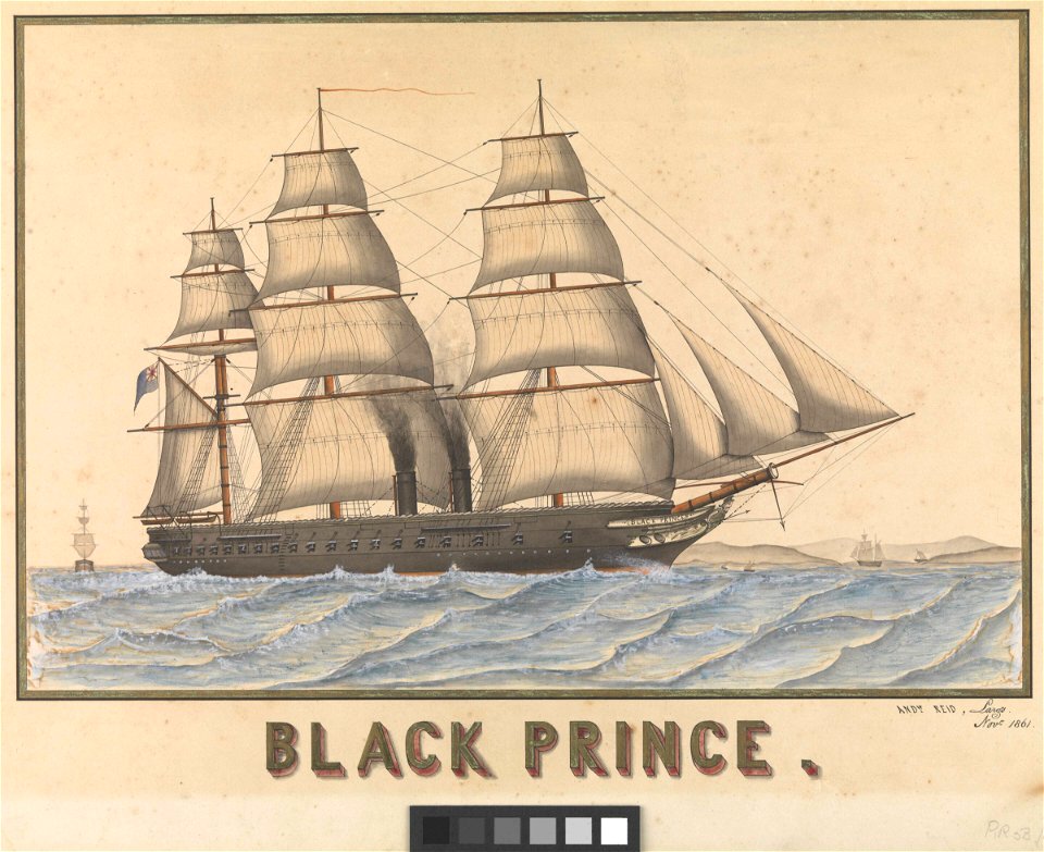 Black Prince, Nov 1861 RMG PW8144