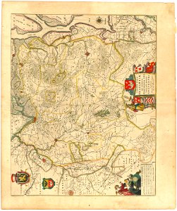 Blaeu 1645 - Tertia pars Brabantiæ qua continetur Marchionat SRI horum urbs primaria Antverpia r270