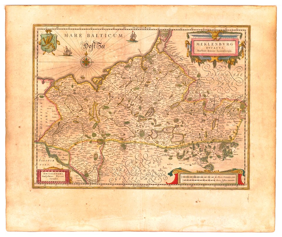 Blaeu 1645 - Meklenburg Ducatus