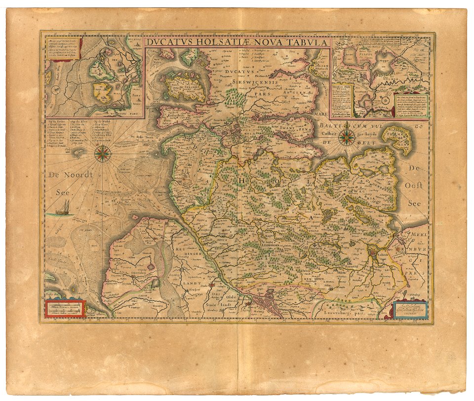 Blaeu 1645 - Ducatus Holsatiæ nova tabula