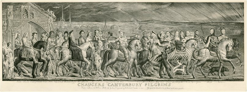 Blake Canterbury Pilgrims engraving