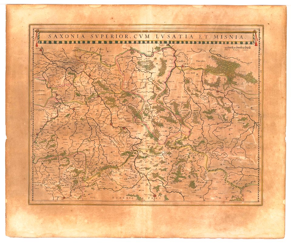 Blaeu 1645 - Saxonia Superior cum Lusatia et Misnia
