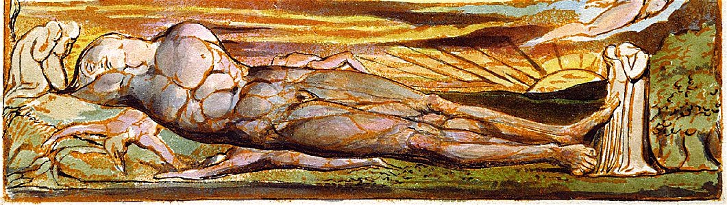Blake Jerusalem Plate 19 copy E bottom-Fallen Body of Albion