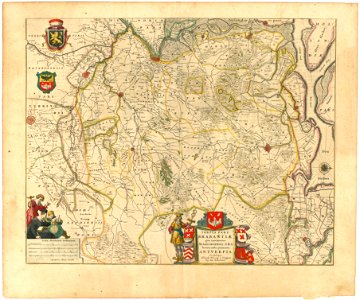 Blaeu 1645 - Tertia pars Brabantiæ qua continetur Marchionat SRI horum urbs primaria Antverpia
