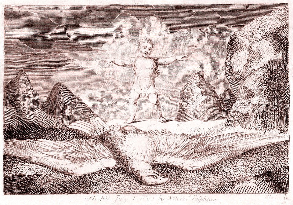 Blake - Designs Hayley Ballads, object 8 (Bentley 466.8)