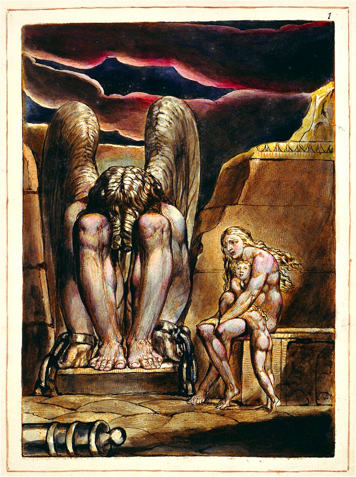 Blake America a Prophecy copy O 1821 Fitzwilliam Museum