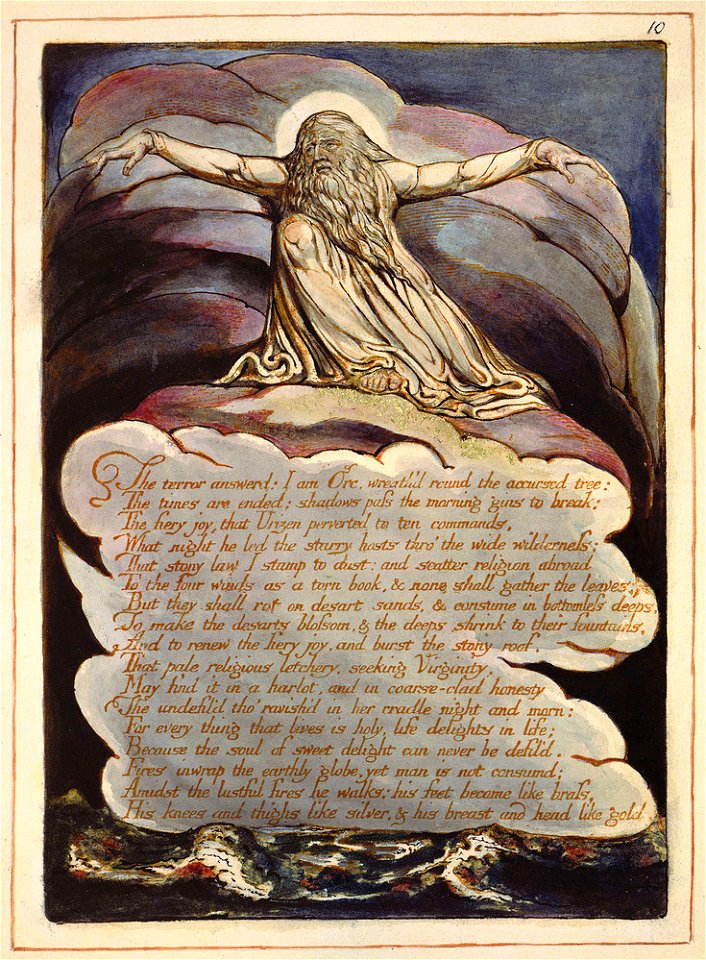 Blake America a Prophecy copy O 1821 Fitzwilliam Museum object 10