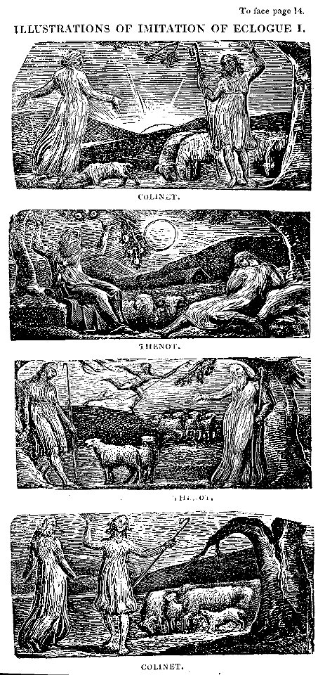 Blake woofcut The Pastorals of Virgil, copy 1, object 6 Illustrations of Imitation of Eclogue I bb504 2 6-9 com 300bw