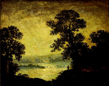 Ralph Albert Blakelock - Moonlight, Indian Encampment - 1929.6.3 - Smithsonian American Art Museum