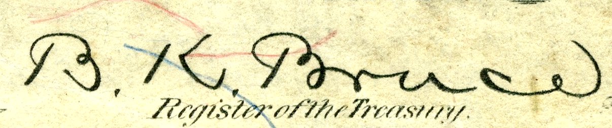 Blanche Kelso Bruce (Engraved Signature)