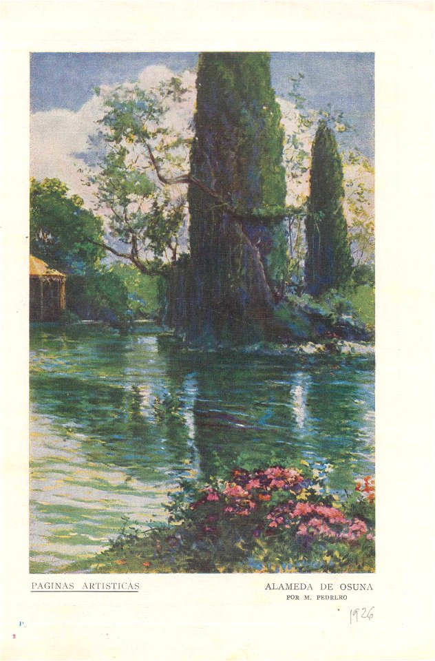 Blanco y Negro, Alameda de Osuna, May 30th 1926, by Mariano Pedrero
