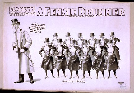 Blaney's extravaganza success, A female drummer LCCN2014636310