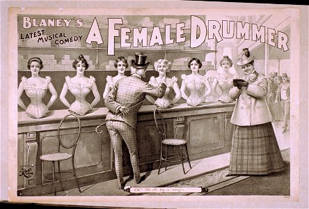 Blaney's latest musical comedy, A female drummer LCCN2014636306