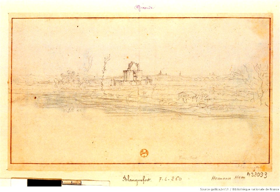 Blanc Fort (i e Blanquefort) (...)Van der btv1b77419055