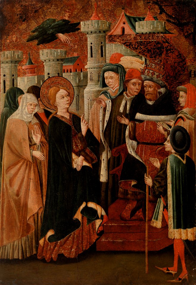 Blasco de Grañén - Saint Catherine of Siena before Pope Gregory XI - BF842 - Barnes Foundation