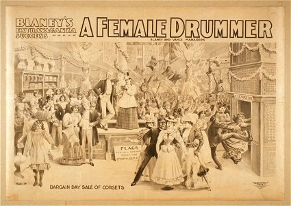 Blaney's extravaganza success, A female drummer LCCN2014636304