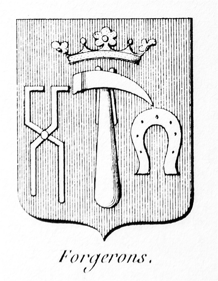 Blason métier forgerons - Nations de Bruxelles