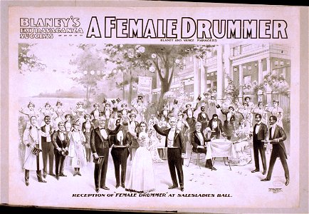 Blaney's extravaganza success, A female drummer LCCN2014636311
