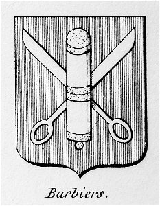 Blason métier barbiers - Nations de Bruxelles