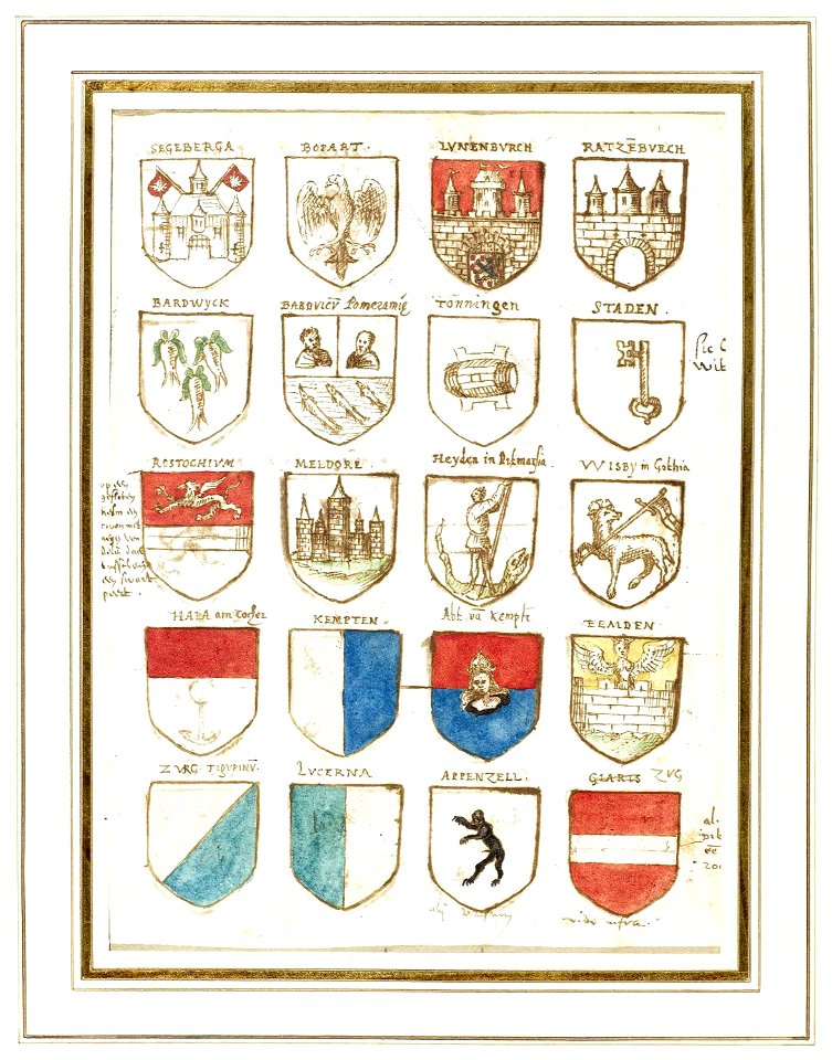 Blatt mit Stadtwappen 02