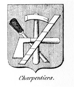 Blason métier charpentiers - Nations de Bruxelles