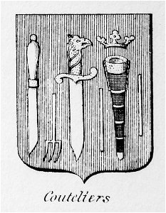 Blason métier couteliers - Nations de Bruxelles