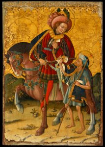 Blasco de Grañén - Saint Martin Sharing his Cloak - Google Art Project