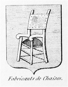 Blason métier fabricants de chaises - Nations de Bruxelles
