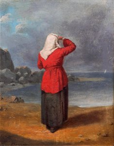 Woman on Shore by Charles Felix Blauvelt