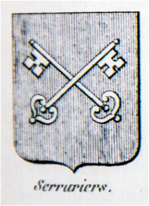 Blason métier serruriers - Nations de Bruxelles