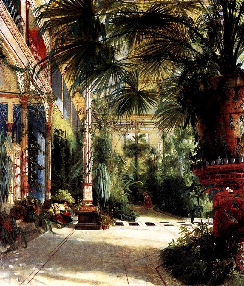 Carl Blechen - Friedrich Wilhelm III's Palm Court - WGA02248