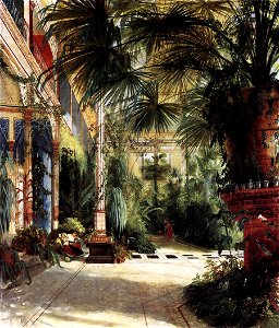 Carl Blechen - Friedrich Wilhelm III's Palm Court - WGA02248